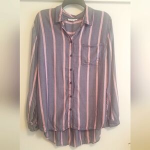 Beachlunchlounge Striped Button-Up Shirt